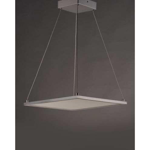 Wafer LED LED 15 inch Satin Nickel Single Pendant Ceiling Light