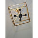Abode 4 Light 24.5 inch Gold Leaf and Textured Black Chandelier Ceiling Light
