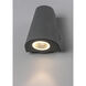 Mini LED 6.25 inch Silver Outdoor Wall Mount