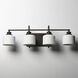 Bisque 4 Light 32 inch Oil Rubbed Bronze Bath Vanity Wall Light