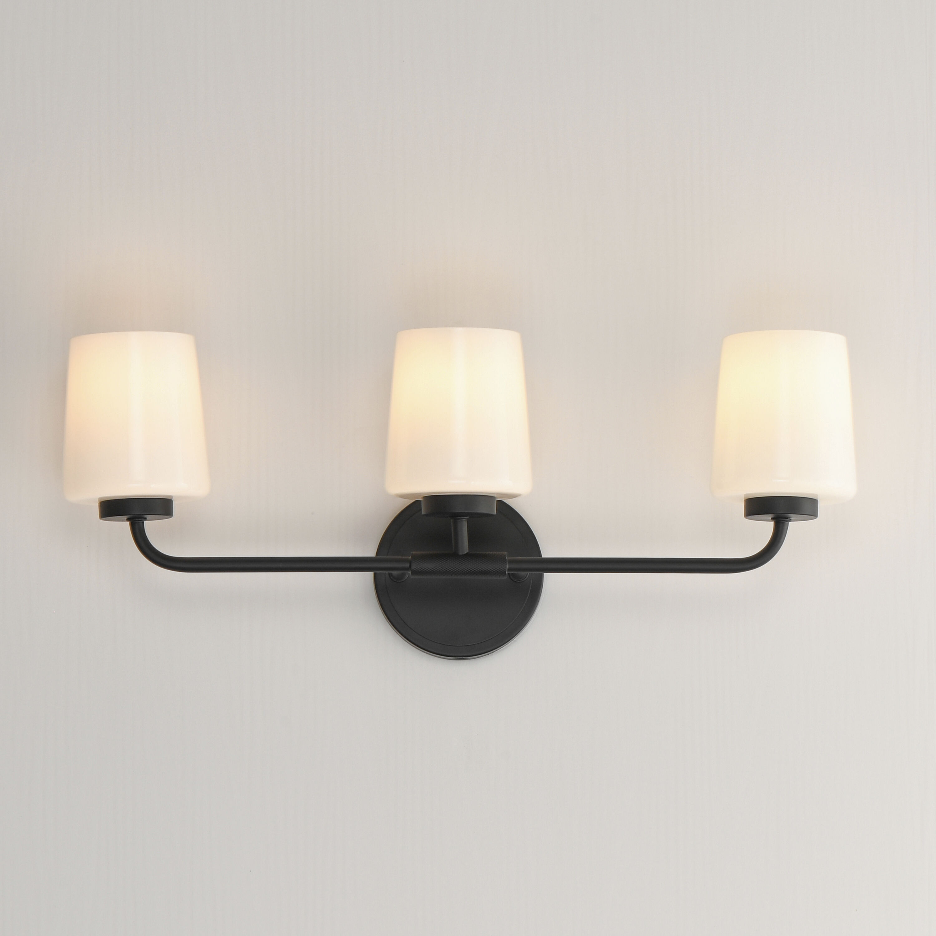 Durham 3 Light 23 inch Black Bath Vanity Wall Light