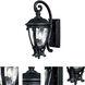 Camden VX 2 Light 19 inch Black Outdoor Wall Mount