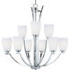 Rocco 9 Light 32 inch Polished Chrome Multi-Tier Chandelier Ceiling Light