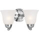 Basix Wall Sconce Wall Light in Polished Chrome