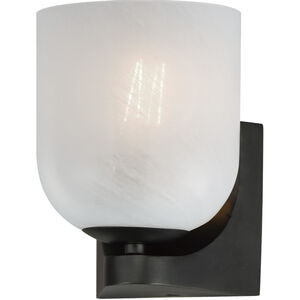 Scoop 1 Light 5.5 inch Black Wall Sconce Wall Light