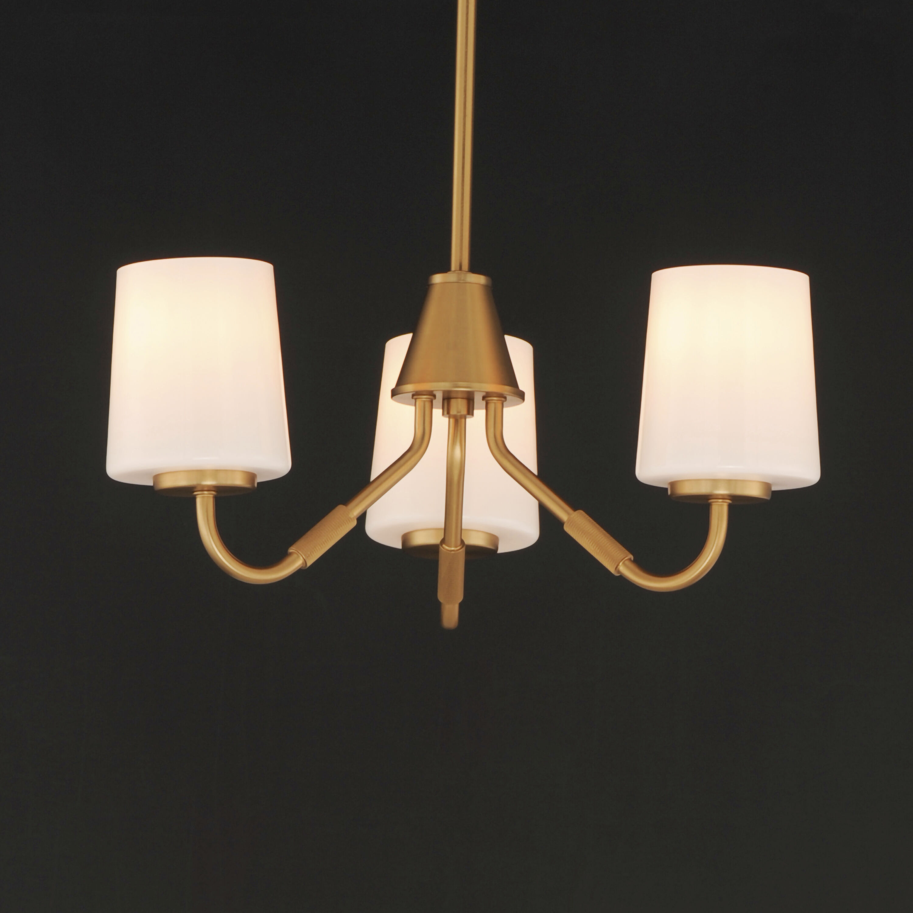 Durham 3 Light 18.5 inch Natural Aged Brass Mini Chandelier Ceiling Light