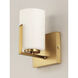 Dart 1 Light 5.5 inch Satin Brass Wall Sconce Wall Light