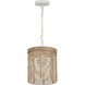 Vannerie 1 Light 7 inch Ecru Mini Pendant Ceiling Light