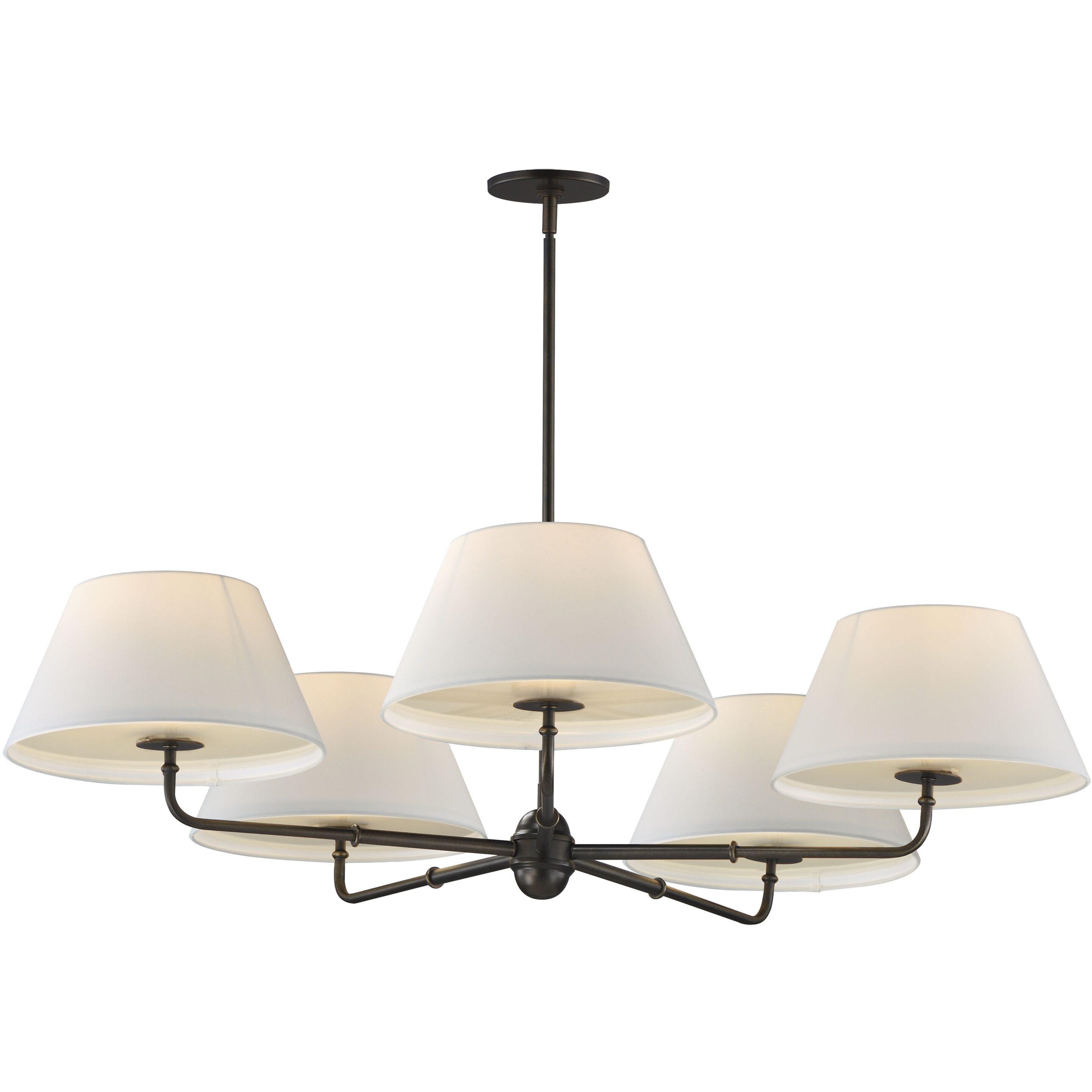 Dunbridge 5 Light 42 inch Antique Bronze Chandelier Ceiling Light