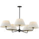 Dunbridge 5 Light 42 inch Antique Bronze Chandelier Ceiling Light
