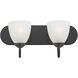 Axis 2 Light 18 inch Black Bath Vanity Wall Light