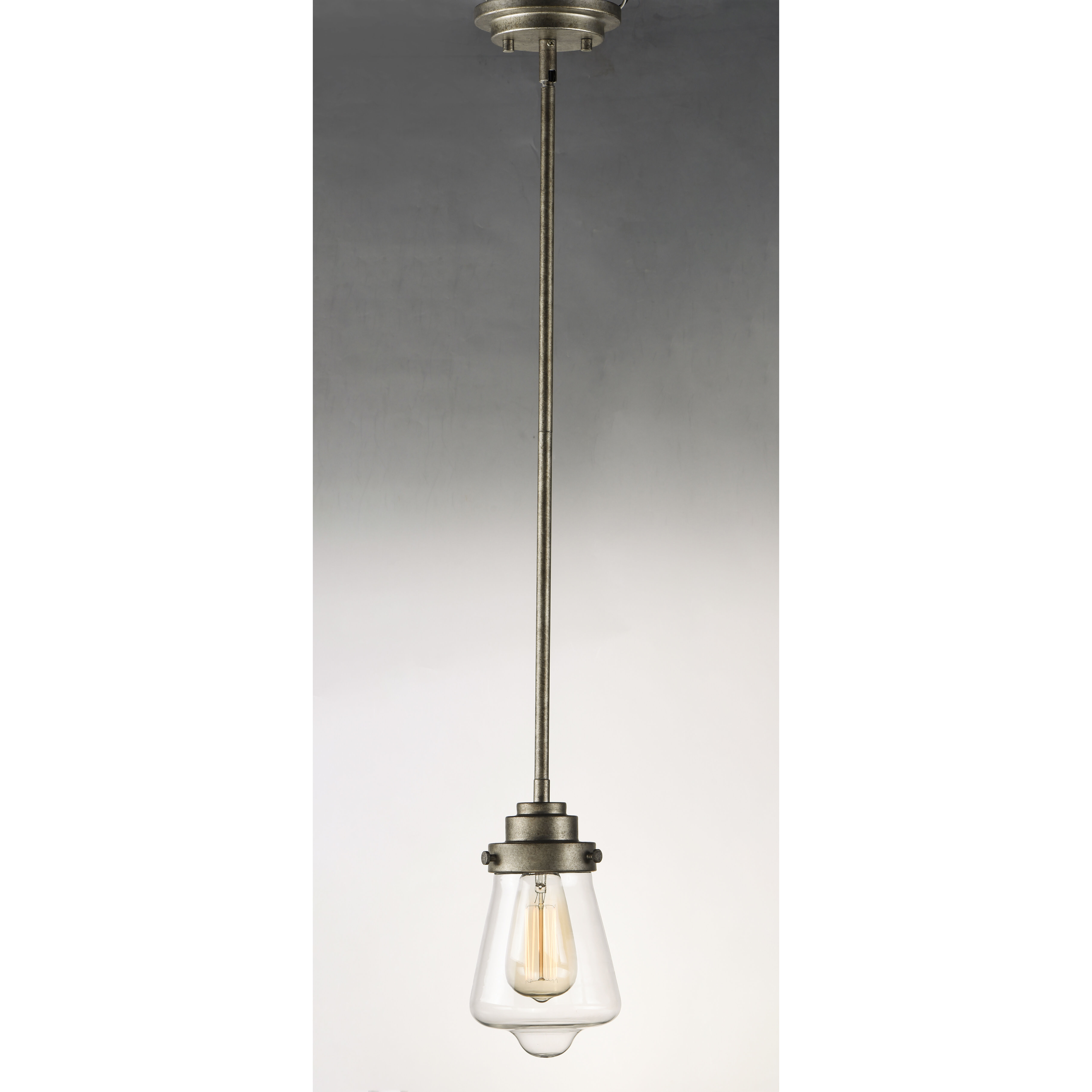 Luz* Z-Lite Talbot 22.25-in Black Transitional Outdoor Light Post