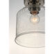 Acadia 1 Light 9 inch Satin Nickel Semi-Flush Mount Ceiling Light