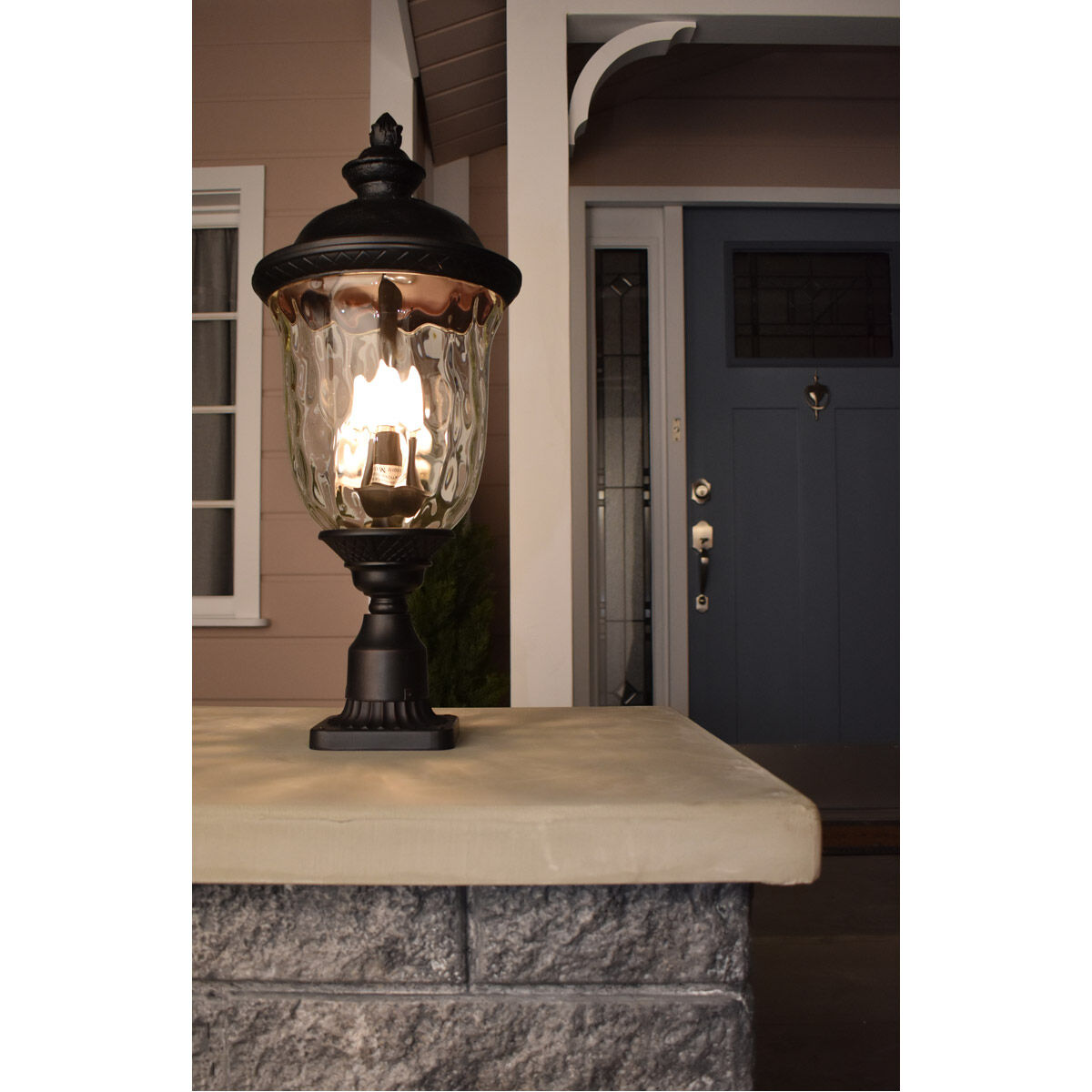 Bronze outdoor lamp post sale