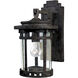 Santa Barbara DC 1 Light 13 inch Sienna Outdoor Wall Mount