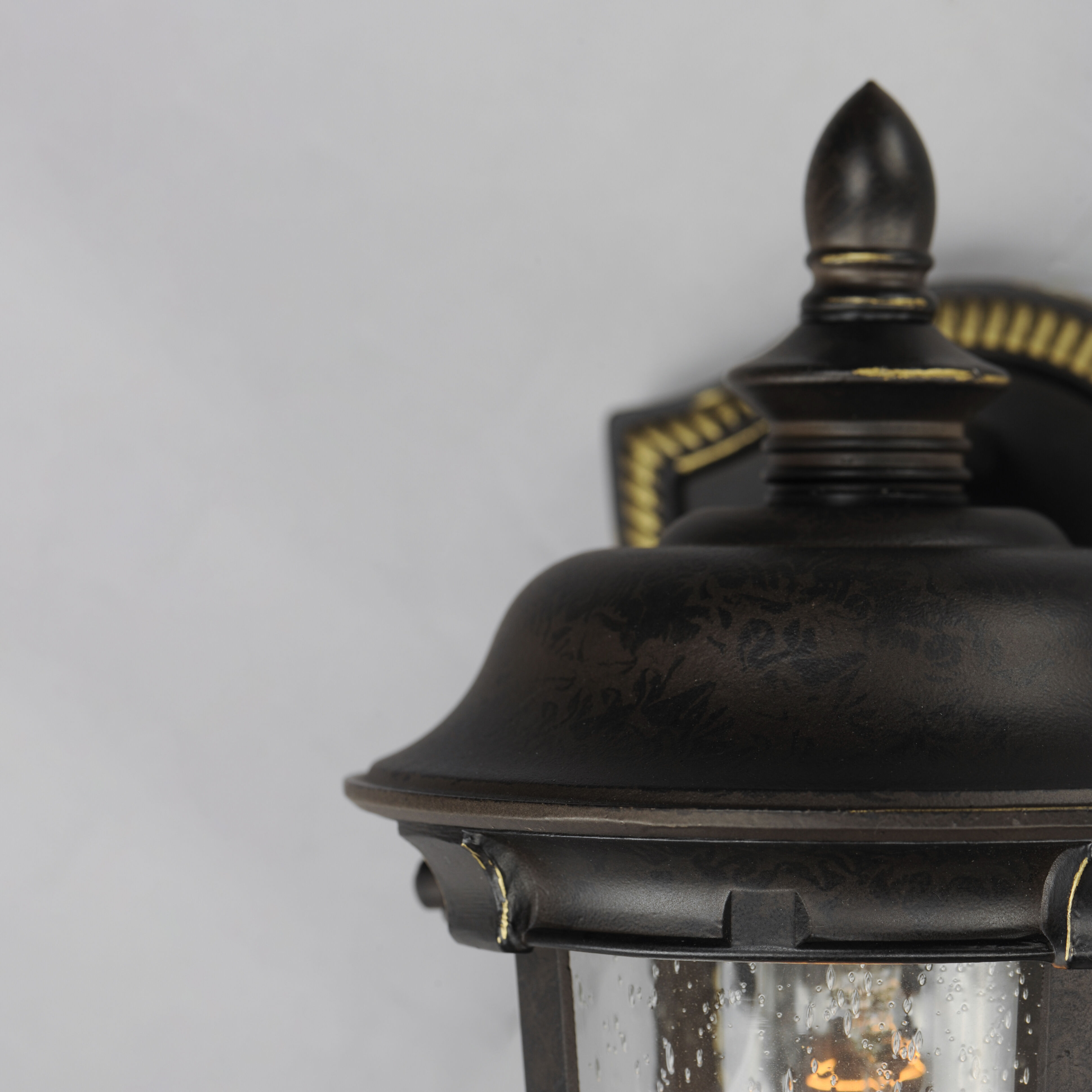 Dover DC 1 Light 10 inch Bronze Outdoor Wall Mount