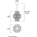 Aviary LED 15 inch Oil Rubbed Bronze Single Pendant Ceiling Light