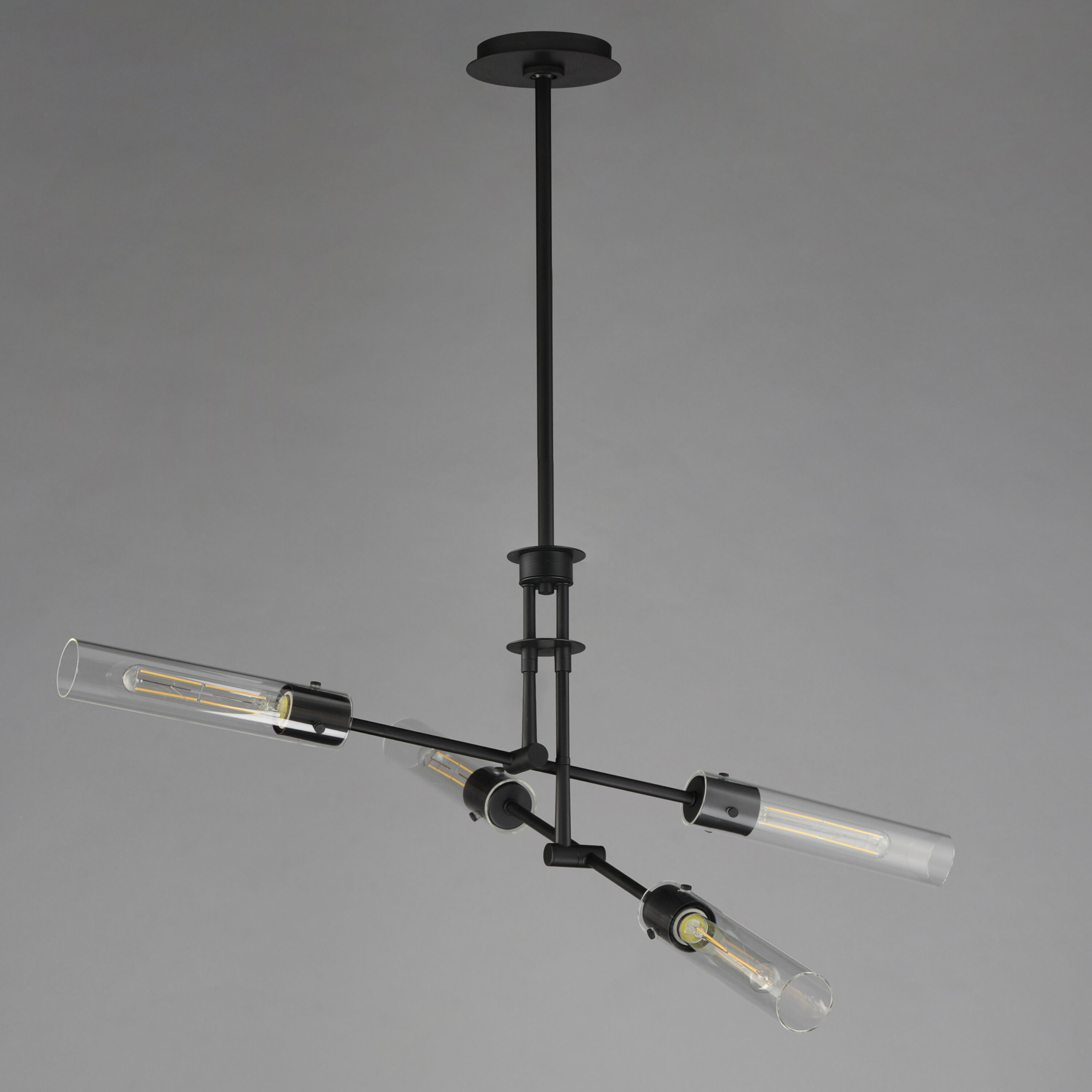 Equilibrium LED 36 inch Black Semi-Flush Mount Ceiling Light