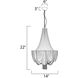 Chantilly LED 14 inch Polished Nickel Single-Tier Chandelier Ceiling Light