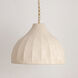 Hearthveil 1 Light 24 inch Natural Aged Brass Single Pendant Ceiling Light