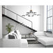 Scan LED 43 inch Black/Satin Brass Chandelier Ceiling Light