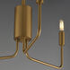 Abner 3 Light 21 inch Natural Aged Brass Chandelier Ceiling Light