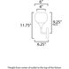 Neve 1 Light 6 inch Black Wall Sconce Wall Light