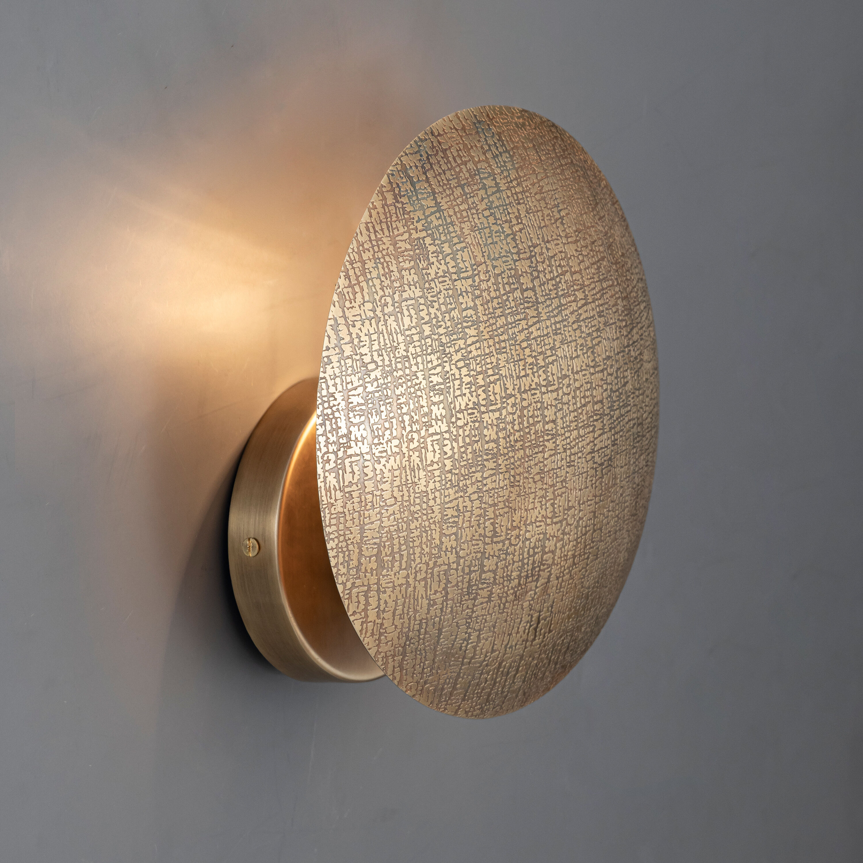 Aurelia Wall Sconce Wall Light in Weathered Brass