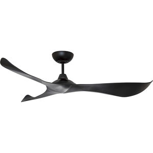Keanu 56 inch Black Outdoor Ceiling Fan