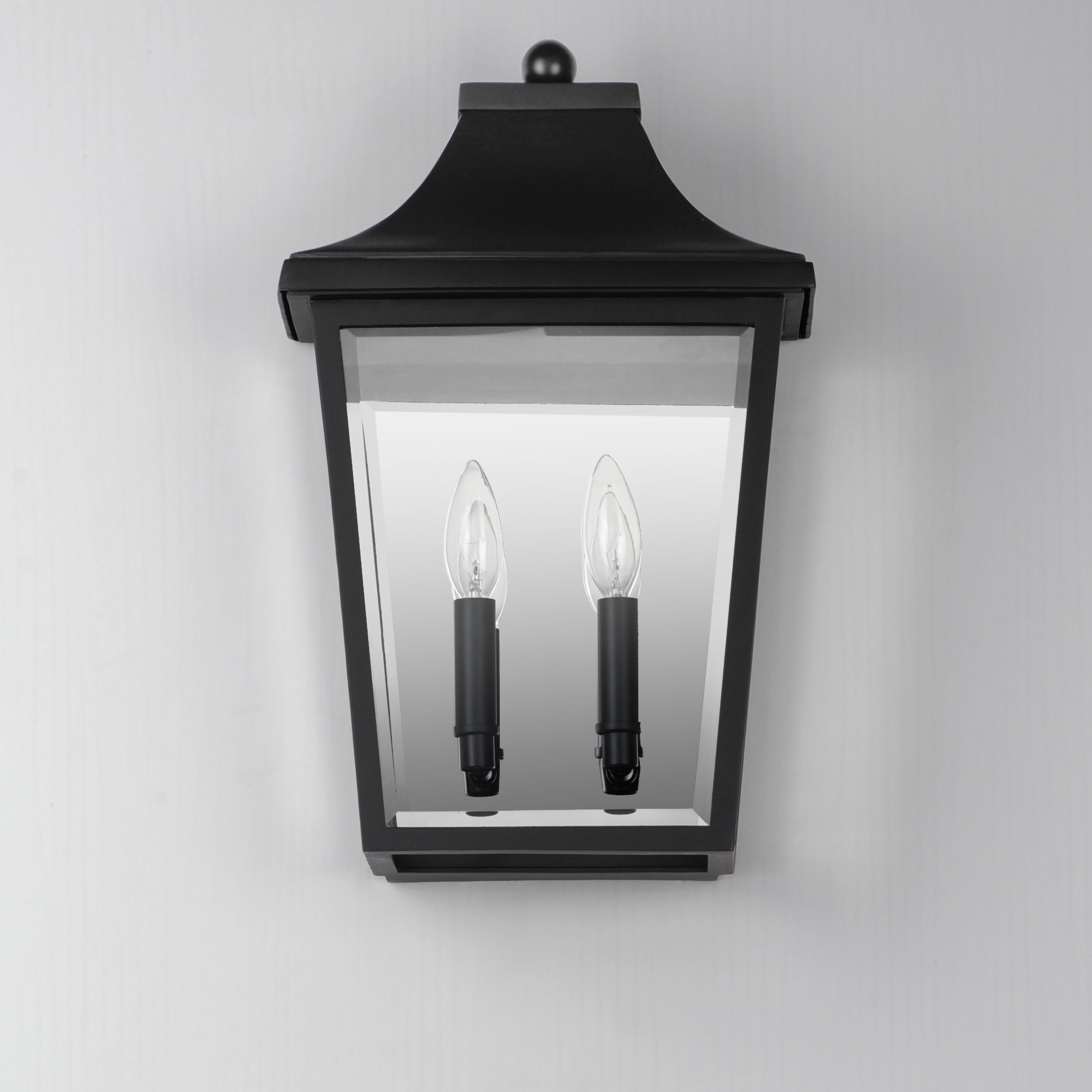 Sutton Place VX 2 Light 17 inch Black Outdoor Wall Mount