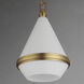 Giza 1 Light 5 inch Satin Brass Mini Pendant Ceiling Light