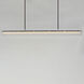Spectre LED 61.5 inch Black and Natural Aged Brass Linear Pendant Ceiling Light