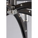 Merge 6 Light 29 inch Black and Wenge Chandelier Ceiling Light
