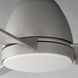 Seaborne 52 inch Satin Nickel Outdoor Ceiling Fan