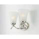 Vital 2 Light 14.5 inch Satin Nickel Bath Vanity Wall Light