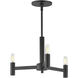 Emana 3 Light 16.25 inch Black Chandelier Ceiling Light