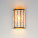 Miramar Wall Sconce Wall Light in Capiz and Natural Aged Brass