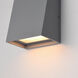 Pathfinder LED 12 inch Silver Outdoor Wall Mount