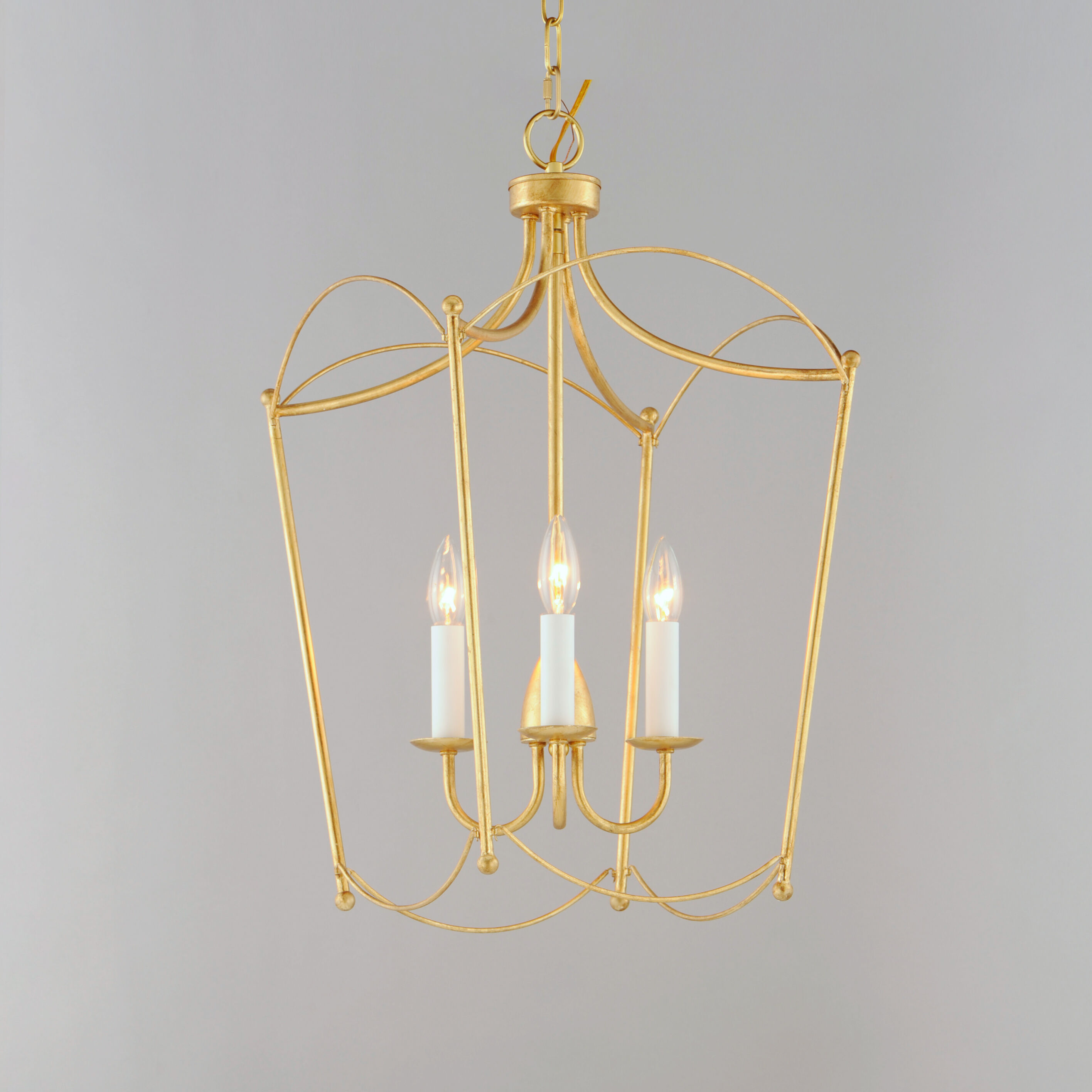 Plumette 3 Light 14 inch Gold Leaf Multi-Light Pendant Ceiling Light