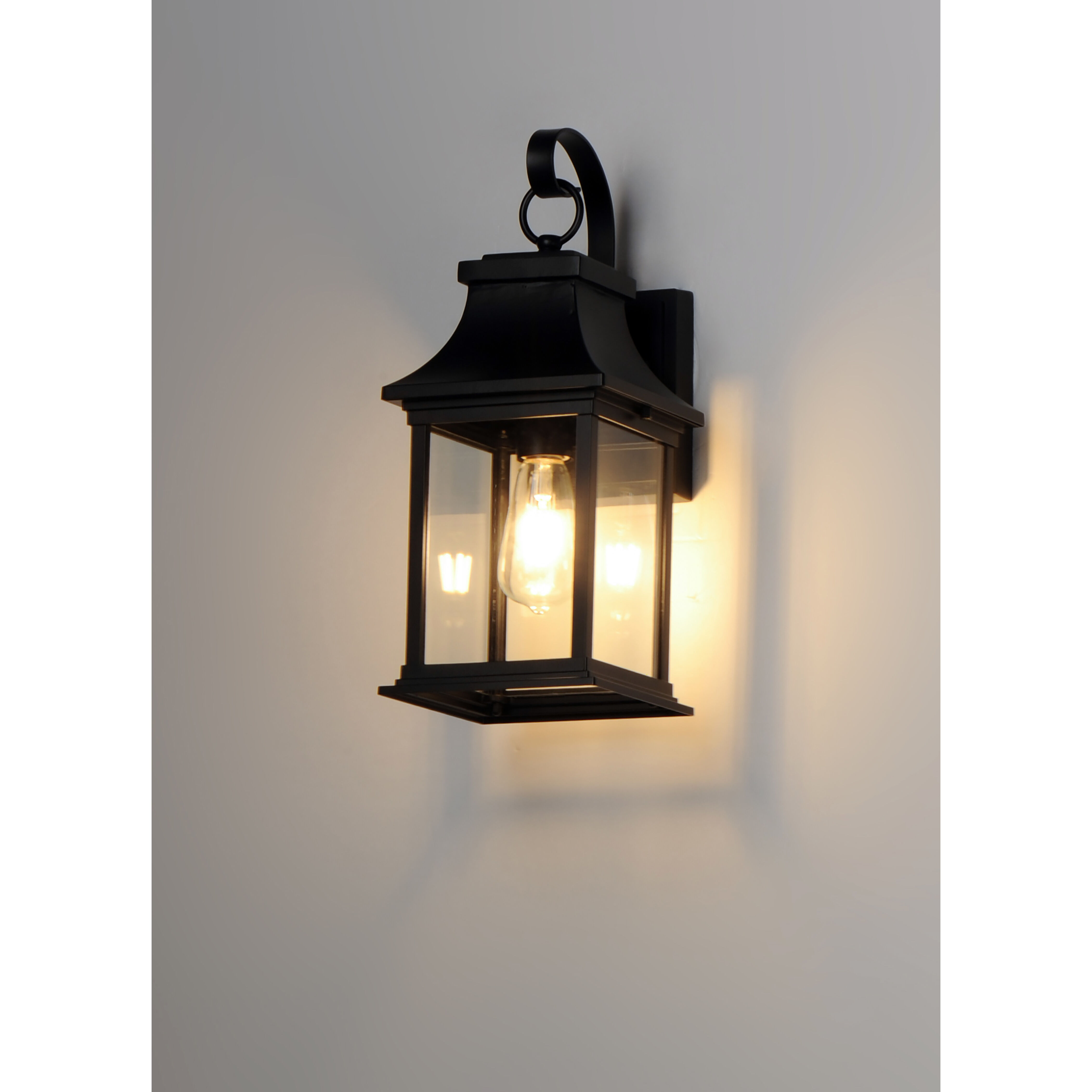 Vicksburg 1 Light 16 inch Black Outdoor Wall Mount