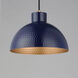 Rockport 1 Light 12 inch Green and Natural Aged Brass Single Pendant Ceiling Light