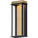 Rincon LED 16 inch Black and Gold Outdoor Wall Mount