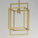 Gridline 1 Light 8 inch Natural Aged Brass Single Pendant Ceiling Light
