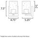 Sleek 1 Light 4.75 inch Satin Nickel Bath Vanity Wall Light