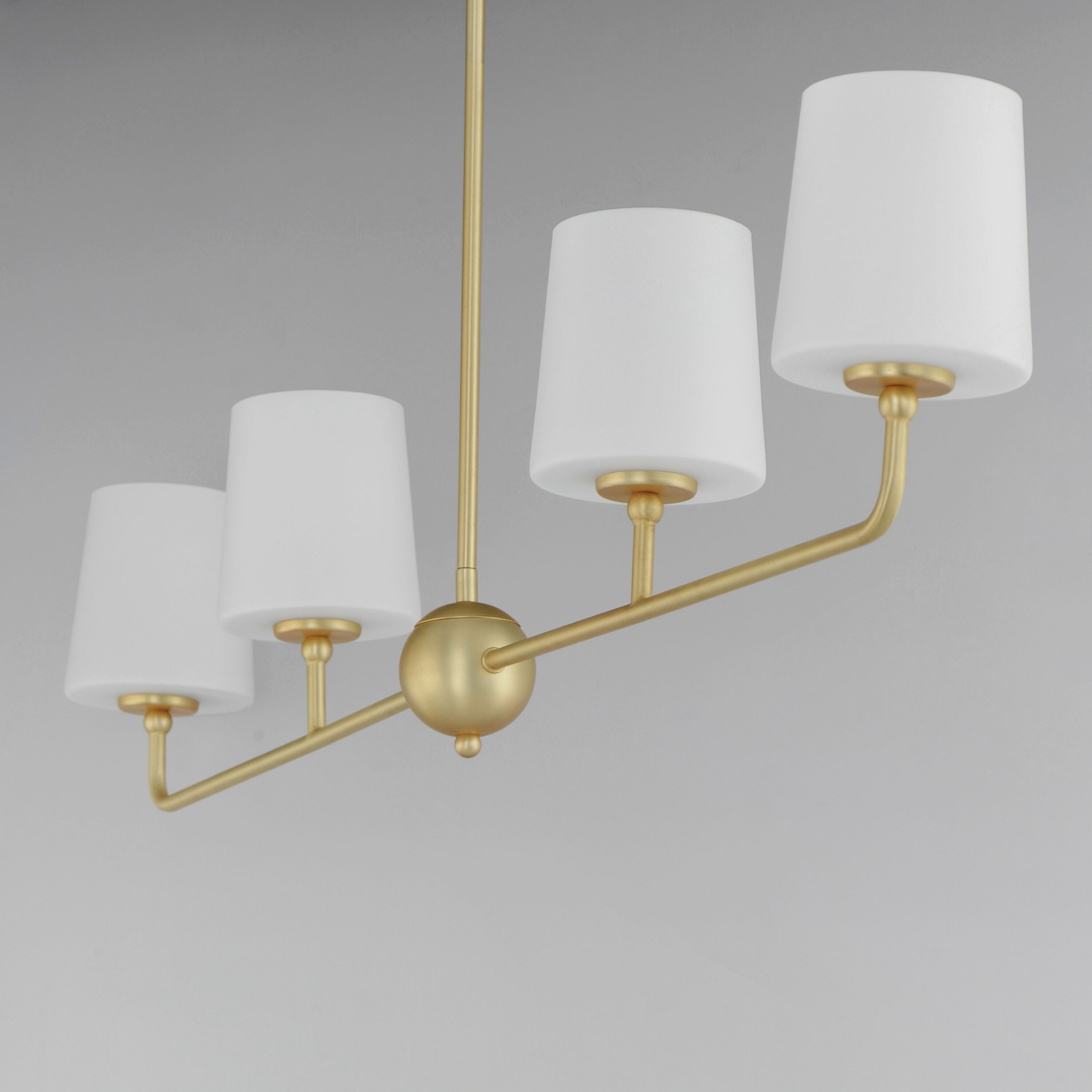 Bristol 4 Light 48 inch Satin Brass Linear Pendant Ceiling Light
