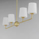 Bristol 4 Light 48 inch Satin Brass Linear Pendant Ceiling Light