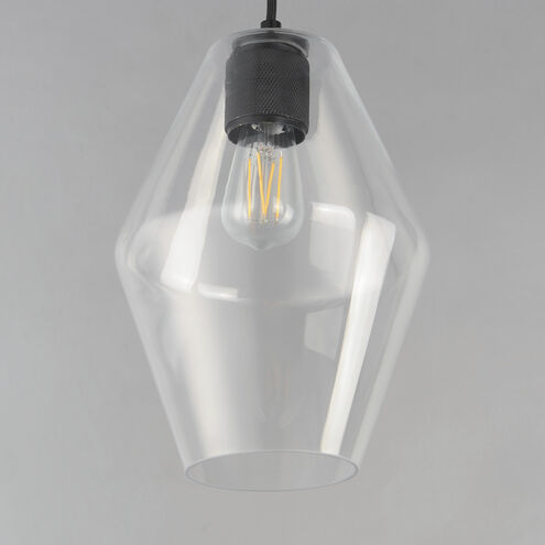 Geode 1 Light 8.7 inch Black Mini Pendant Ceiling Light