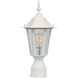 Builder Cast 1 Light 15.25 inch White Outdoor Pole/Post Mount