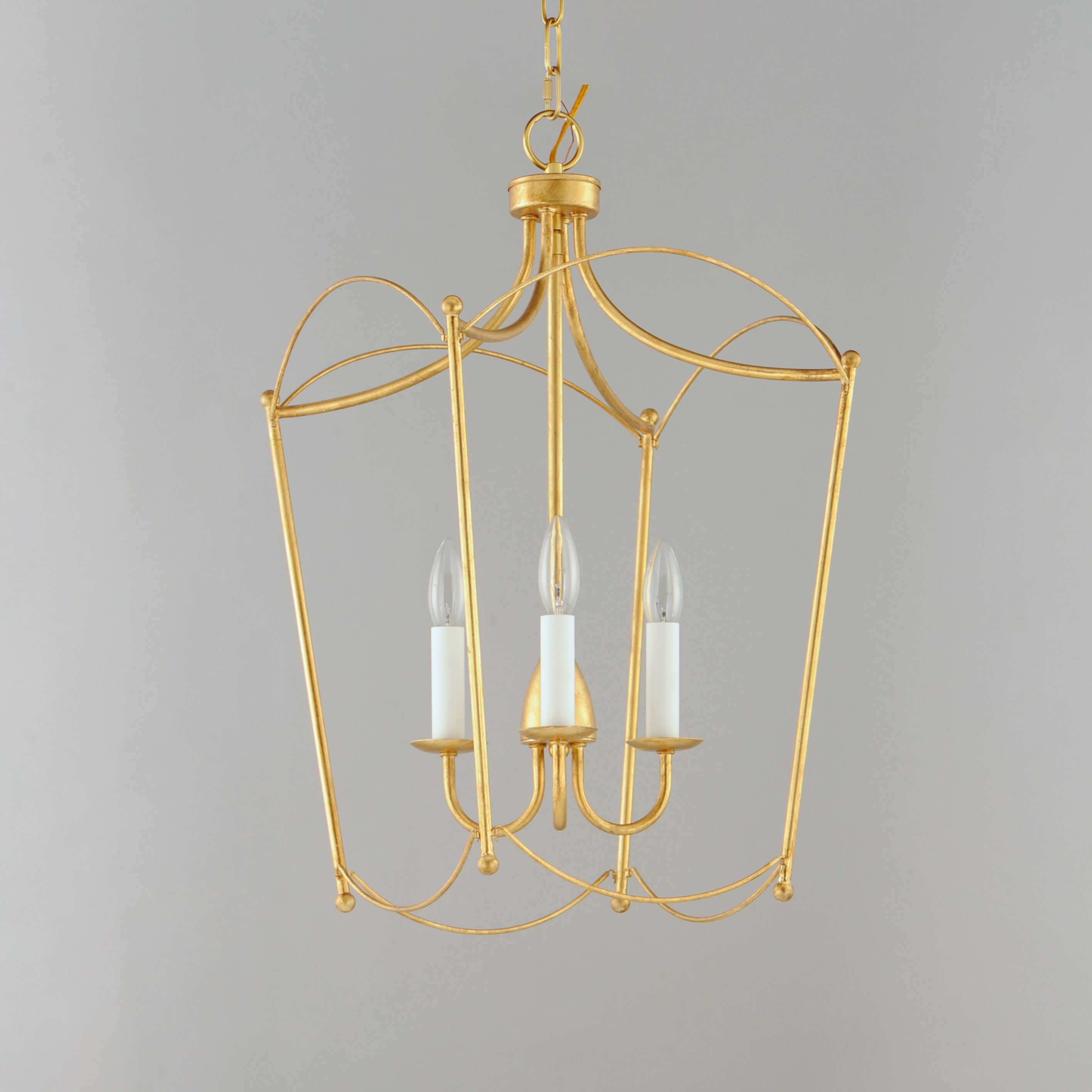 Plumette 3 Light 14 inch Gold Leaf Multi-Light Pendant Ceiling Light