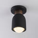 Pompeii 1 Light 4.75 inch Lava and Black Flush Mount Ceiling Light